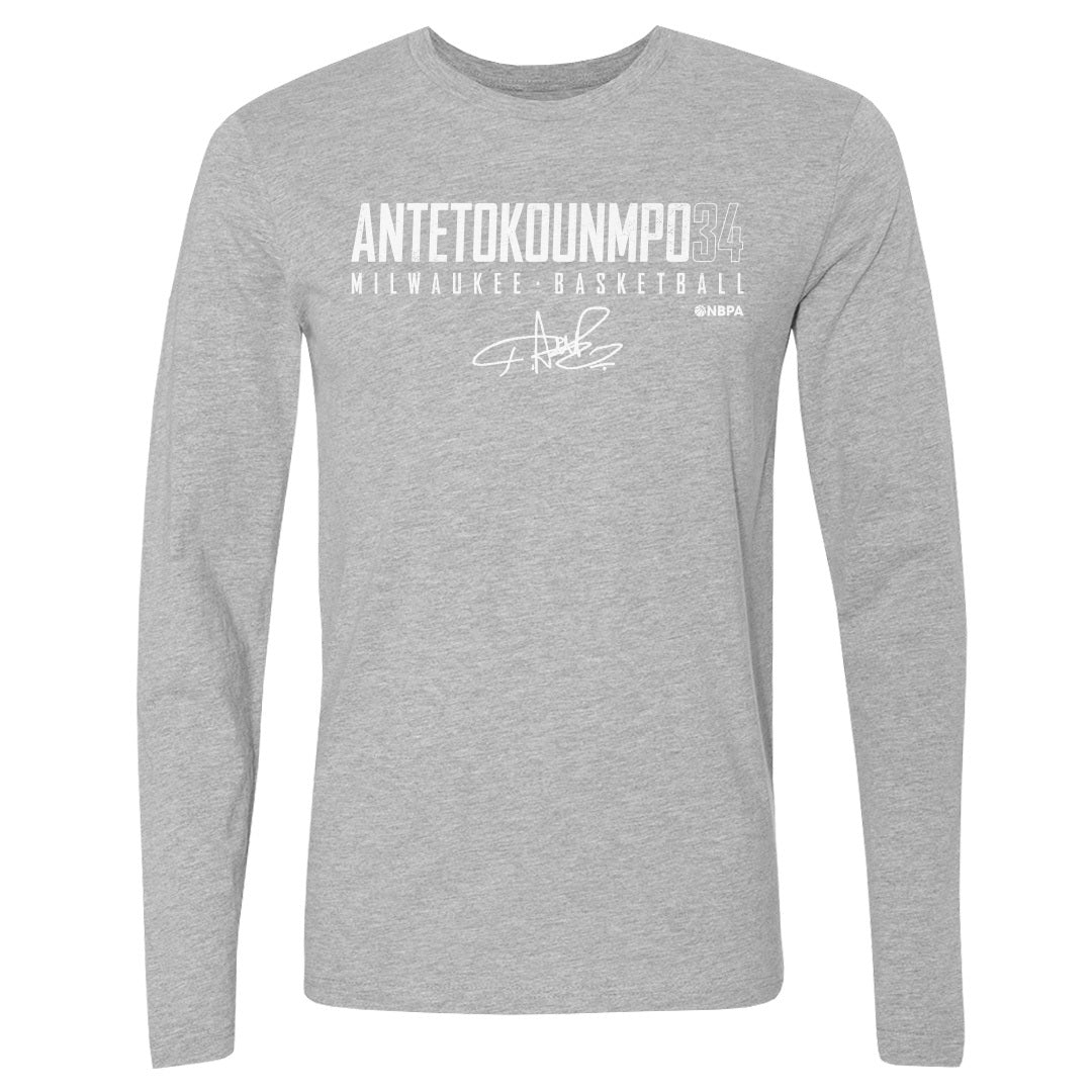 Giannis Antetokounmpo Men&#39;s Long Sleeve T-Shirt | 500 LEVEL