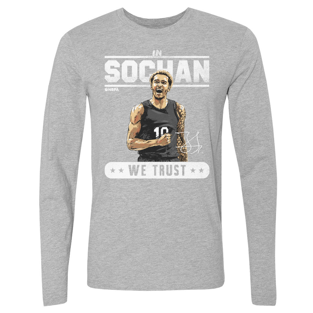 Jeremy Sochan Men&#39;s Long Sleeve T-Shirt | 500 LEVEL