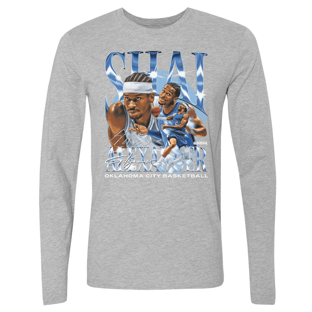 Shai Gilgeous-Alexander Men&#39;s Long Sleeve T-Shirt | 500 LEVEL