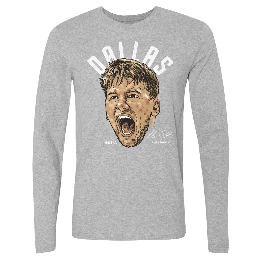 Luka Doncic Men&#39;s Long Sleeve T-Shirt | 500 LEVEL