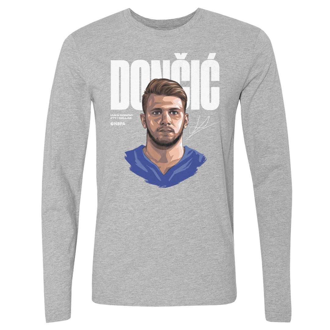 Luka Doncic Men&#39;s Long Sleeve T-Shirt | 500 LEVEL