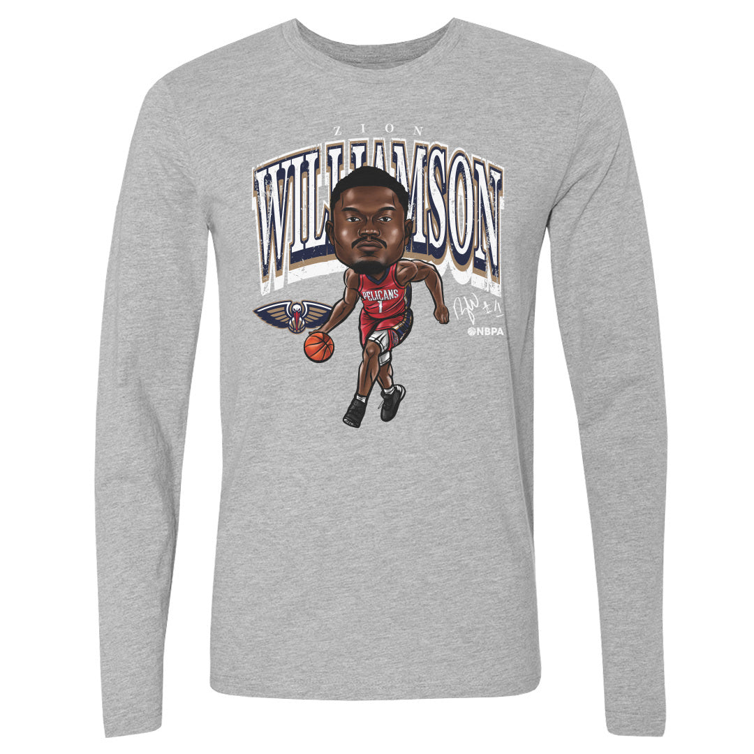 Zion Williamson Men&#39;s Long Sleeve T-Shirt | 500 LEVEL