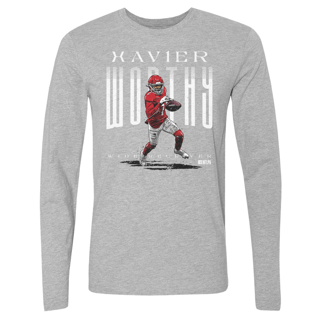 Xavier Worthy Men&#39;s Long Sleeve T-Shirt | 500 LEVEL