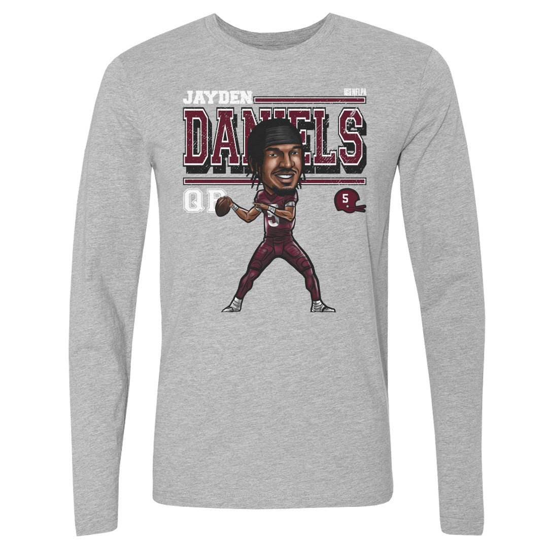 Jayden Daniels Men&#39;s Long Sleeve T-Shirt | 500 LEVEL