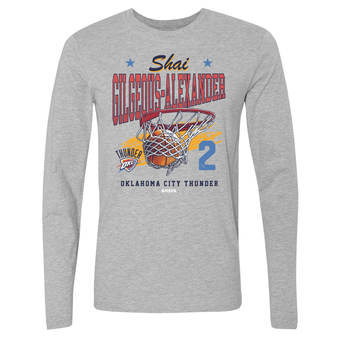 Shai Gilgeous-Alexander Men&#39;s Long Sleeve T-Shirt | 500 LEVEL