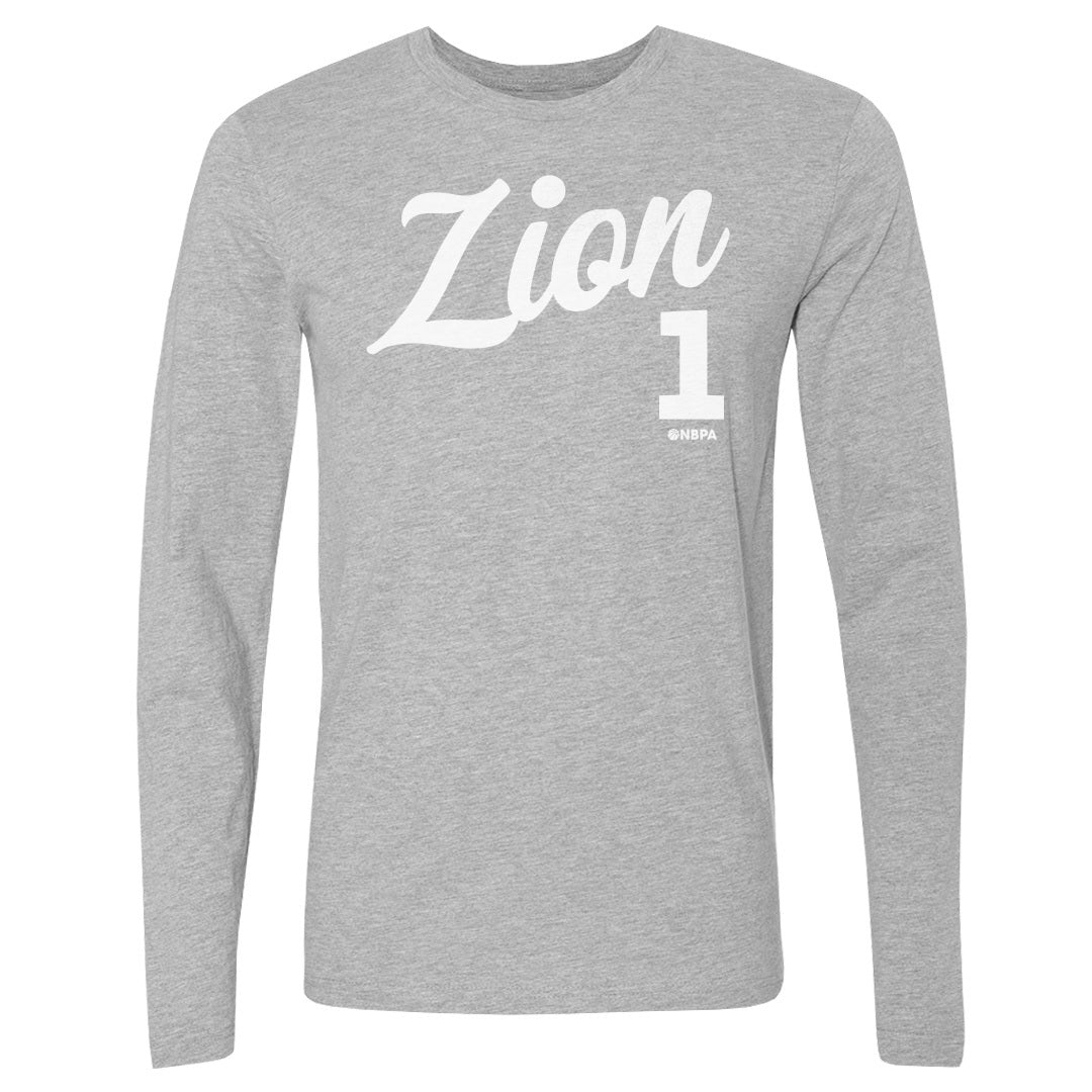 Zion Williamson Men&#39;s Long Sleeve T-Shirt | 500 LEVEL