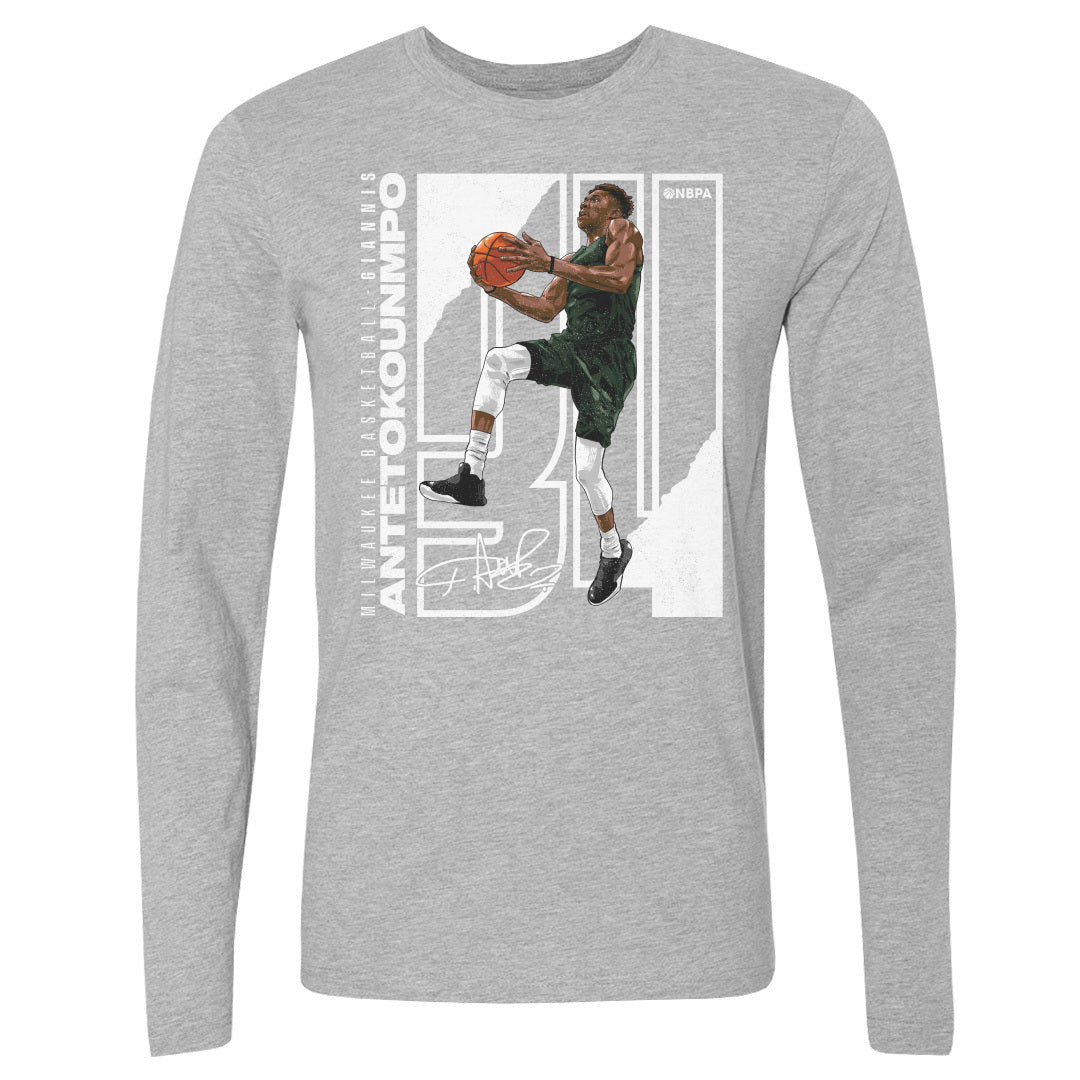 Giannis Antetokounmpo Men&#39;s Long Sleeve T-Shirt | 500 LEVEL