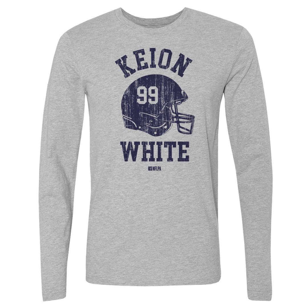 Keion White Men&#39;s Long Sleeve T-Shirt | 500 LEVEL