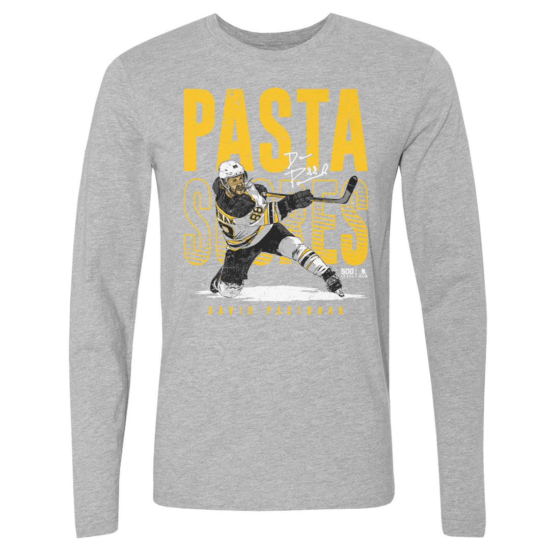 David Pastrnak Men&#39;s Long Sleeve T-Shirt | 500 LEVEL