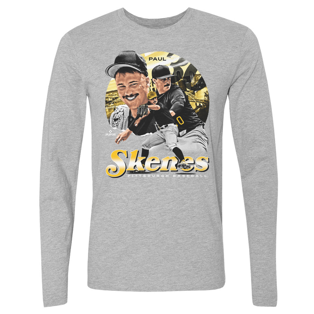 Paul Skenes Men&#39;s Long Sleeve T-Shirt | 500 LEVEL