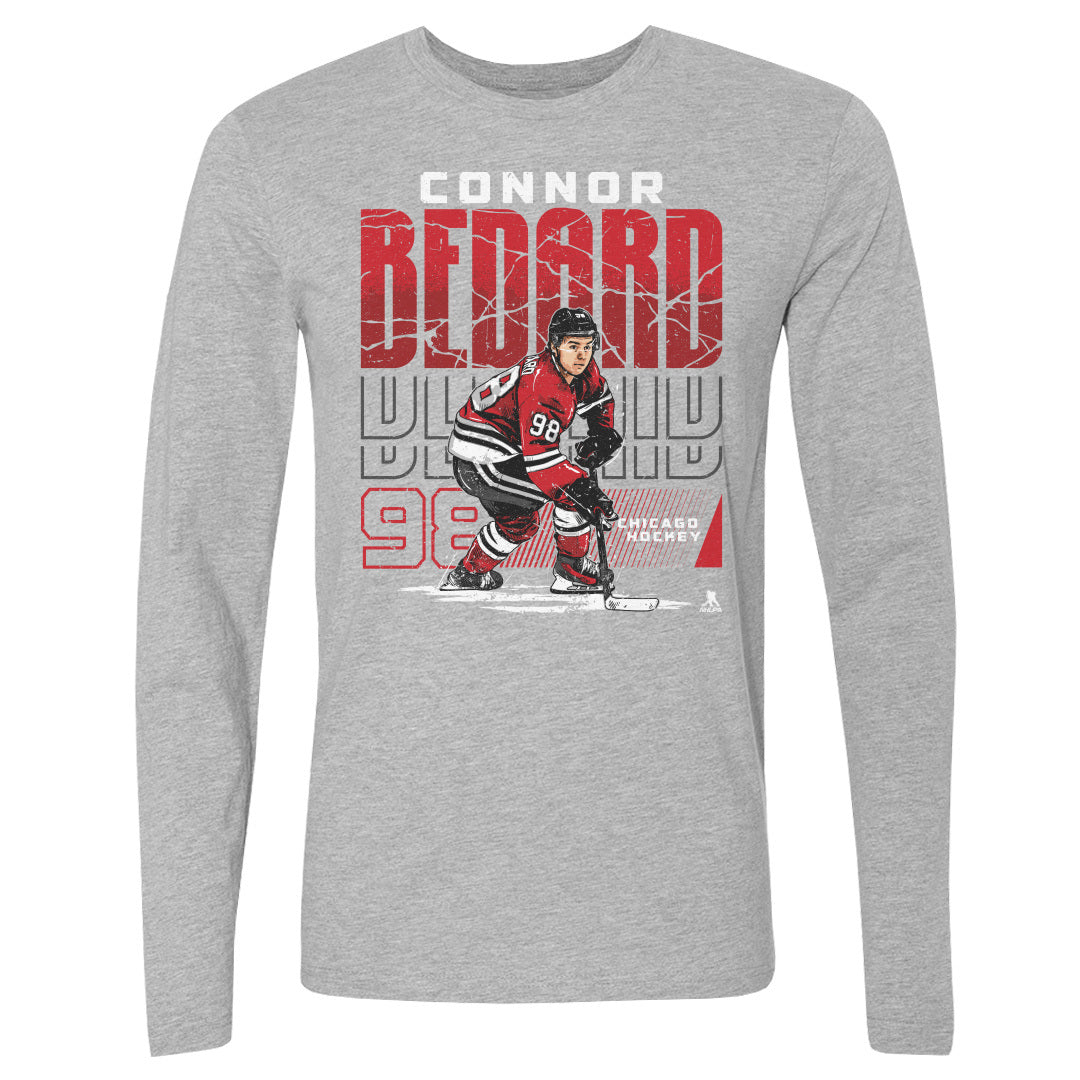 Connor Bedard Men&#39;s Long Sleeve T-Shirt | 500 LEVEL