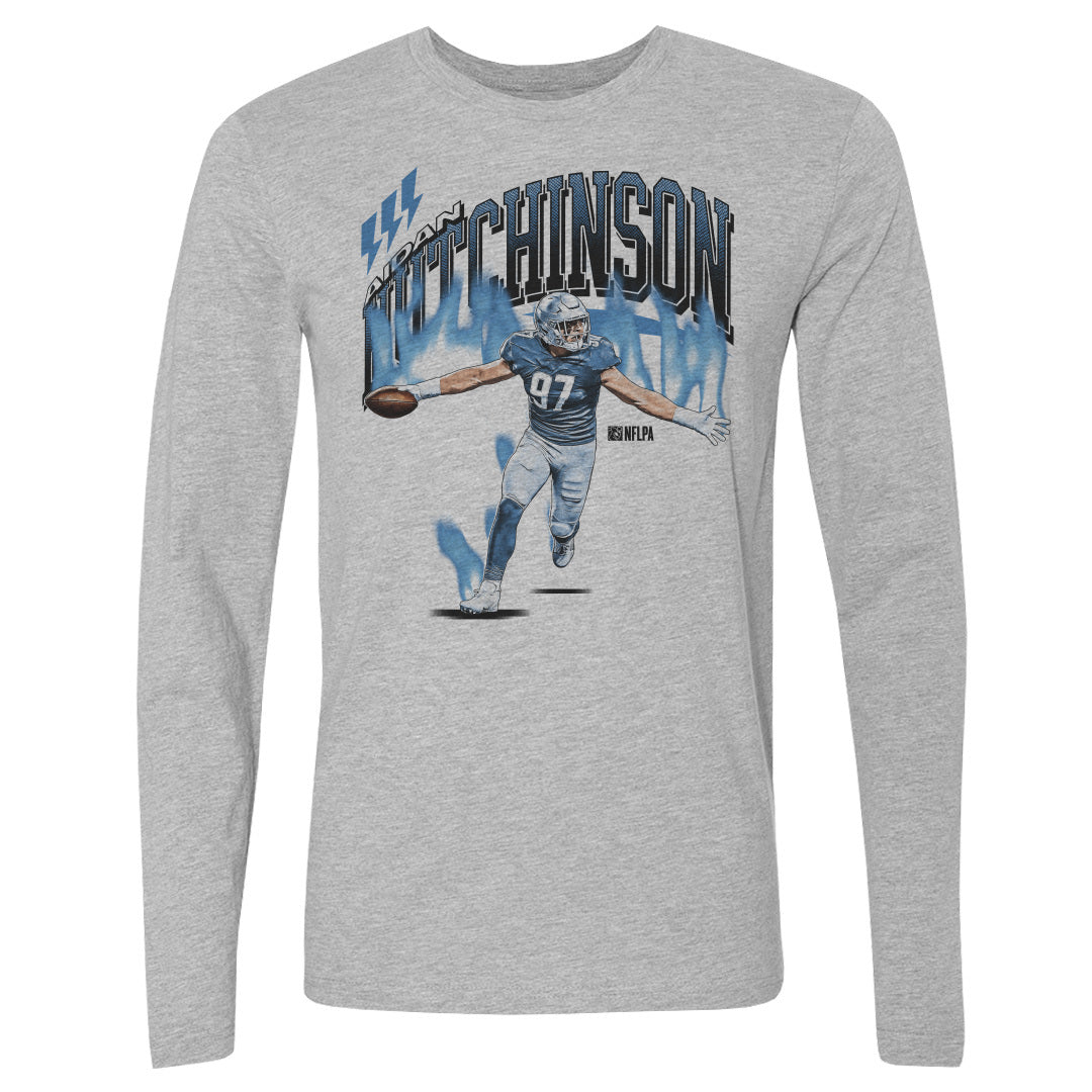 Aidan Hutchinson Men&#39;s Long Sleeve T-Shirt | 500 LEVEL