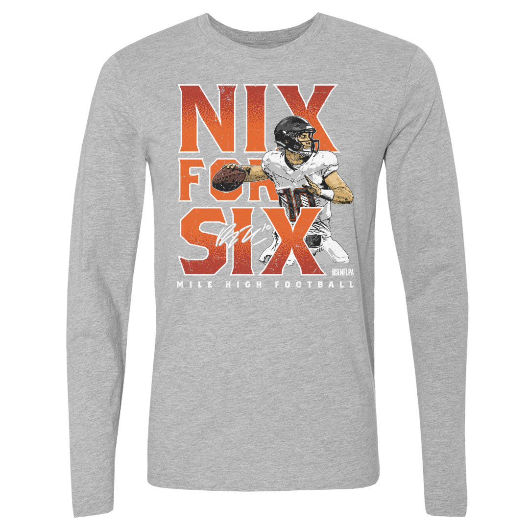 Bo Nix Men&#39;s Long Sleeve T-Shirt | 500 LEVEL