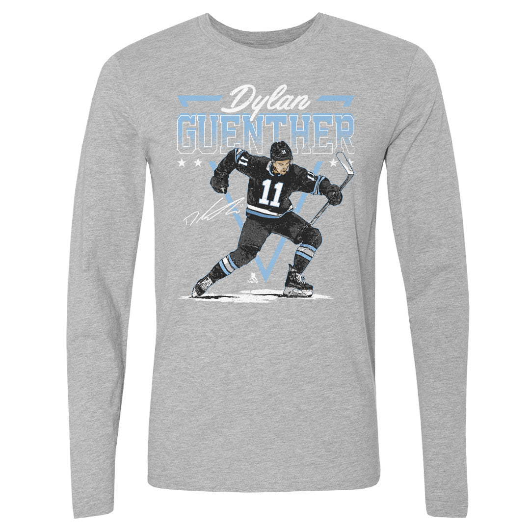 Dylan Guenther Men&#39;s Long Sleeve T-Shirt | 500 LEVEL