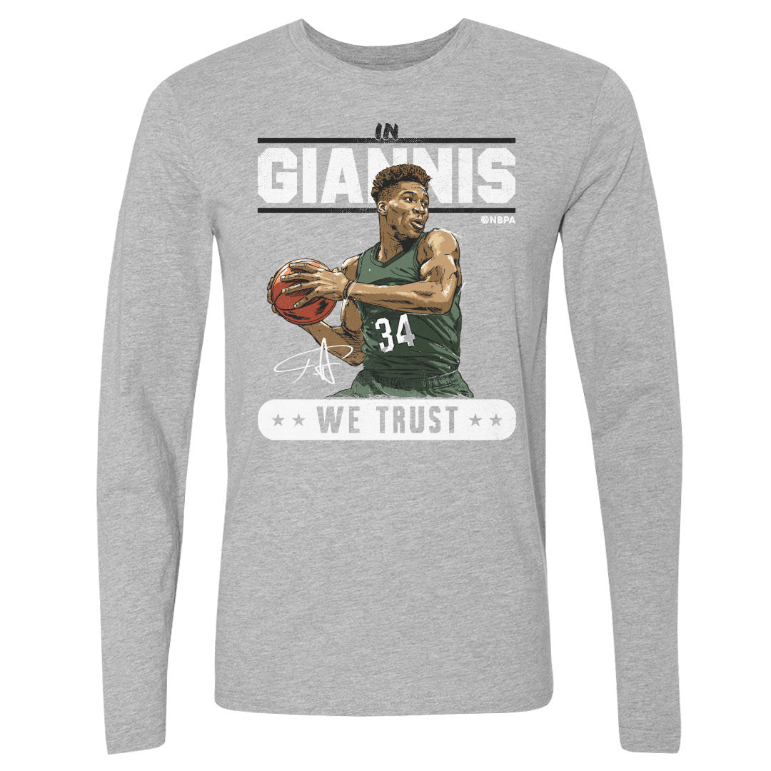 Giannis Antetokounmpo Men&#39;s Long Sleeve T-Shirt | 500 LEVEL