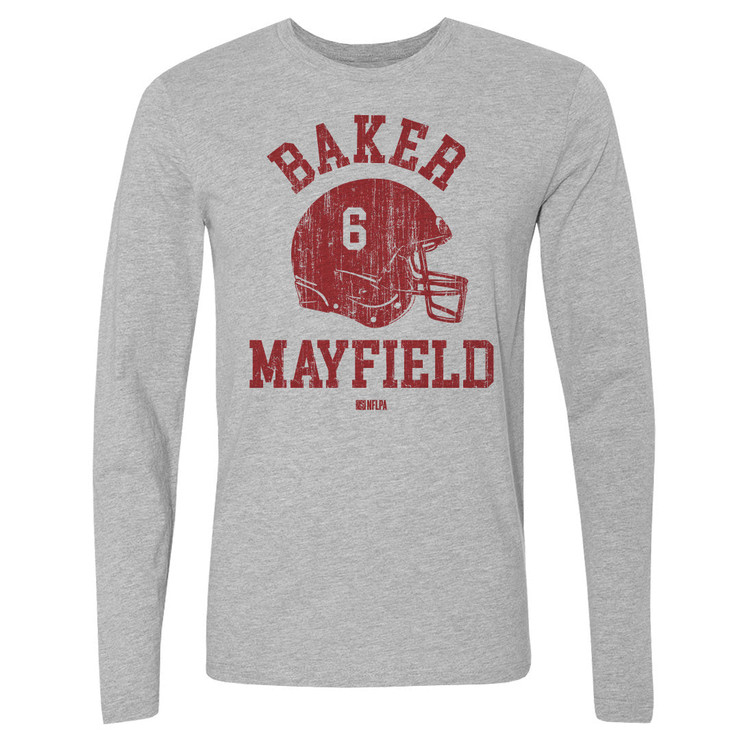 Baker Mayfield Men&#39;s Long Sleeve T-Shirt | 500 LEVEL