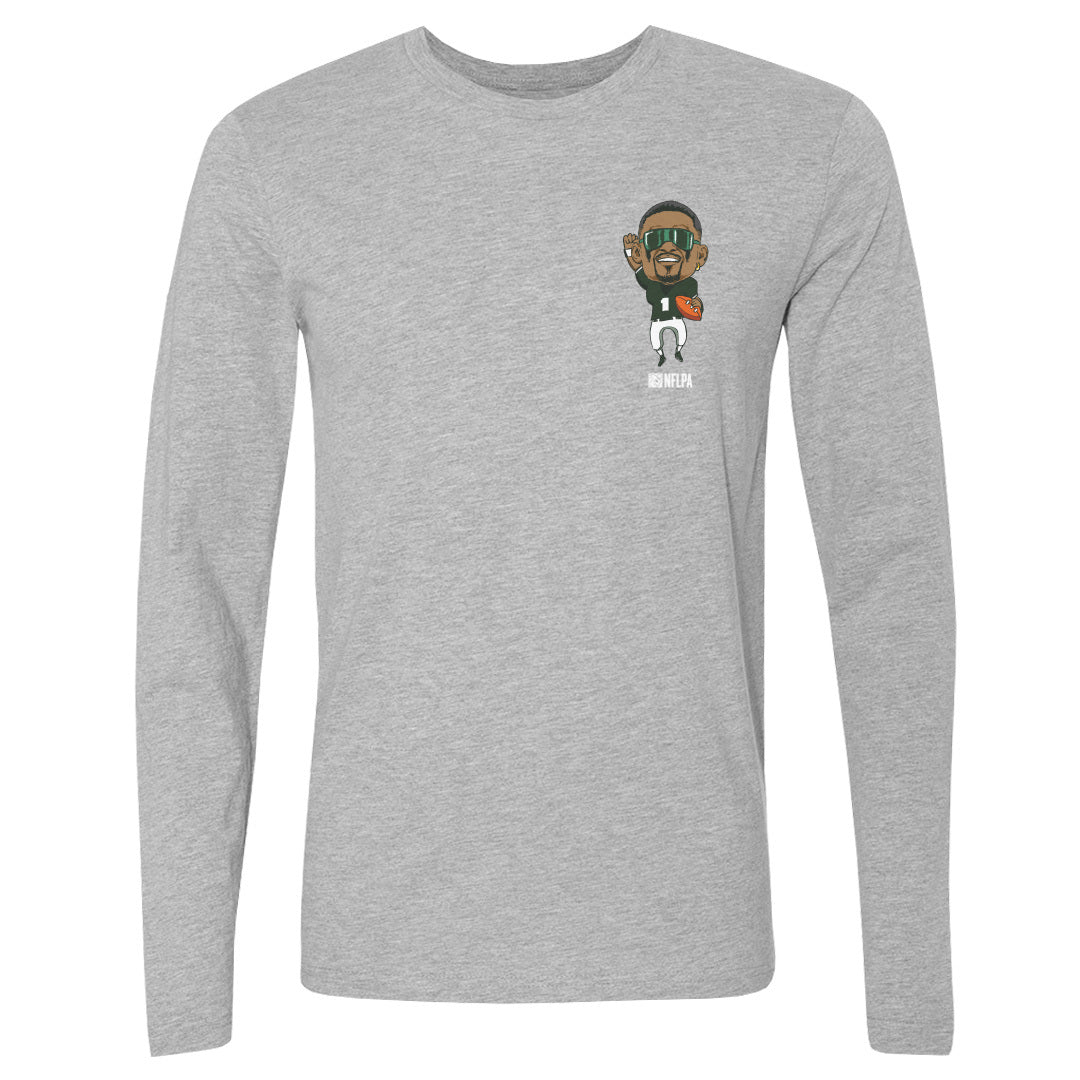 Jalen Hurts Men&#39;s Long Sleeve T-Shirt | 500 LEVEL