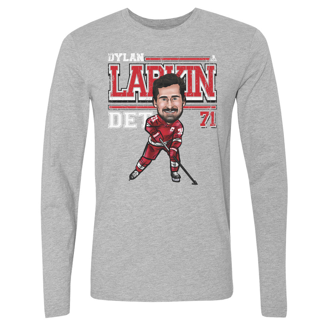 Dylan Larkin Men&#39;s Long Sleeve T-Shirt | 500 LEVEL