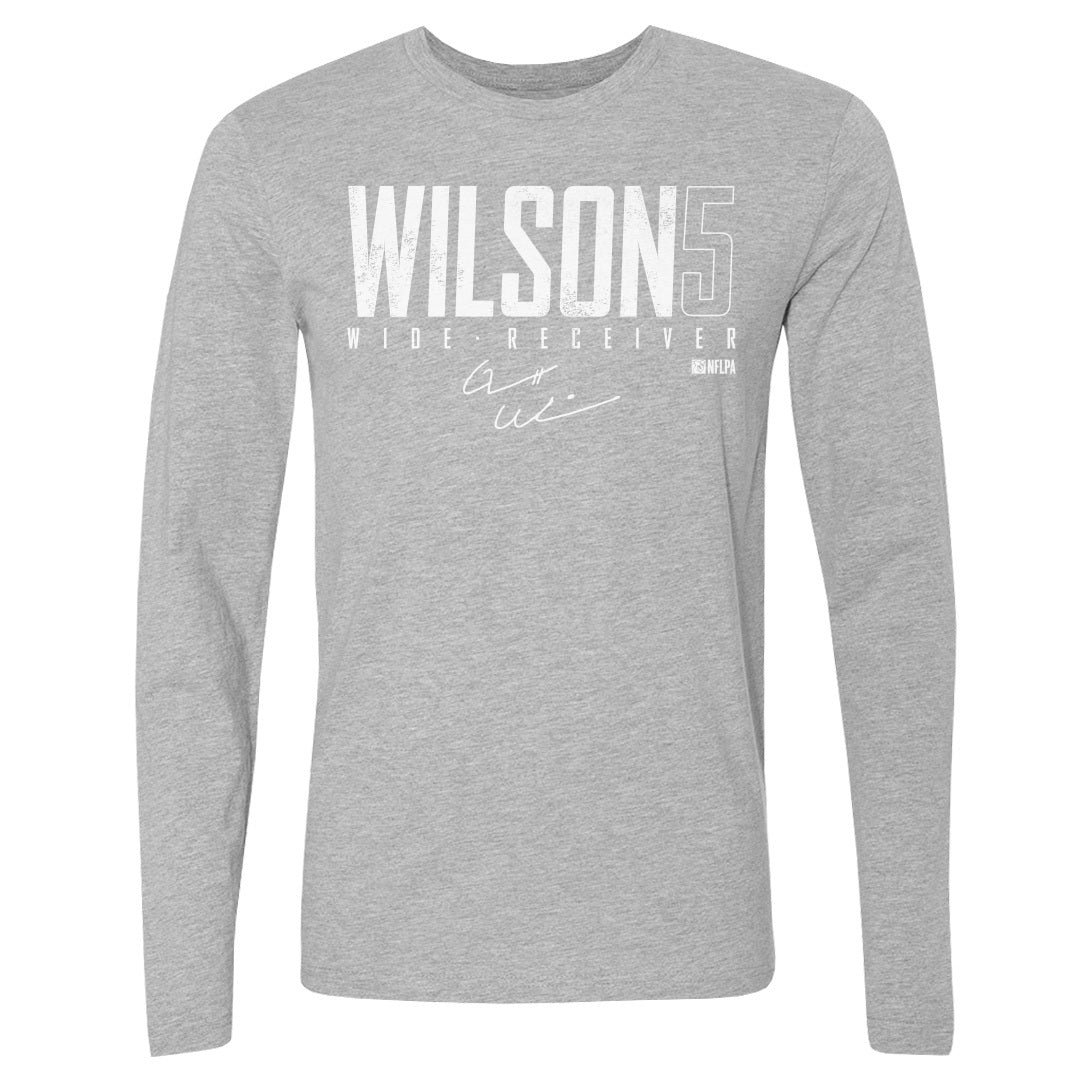 Garrett Wilson Men&#39;s Long Sleeve T-Shirt | 500 LEVEL