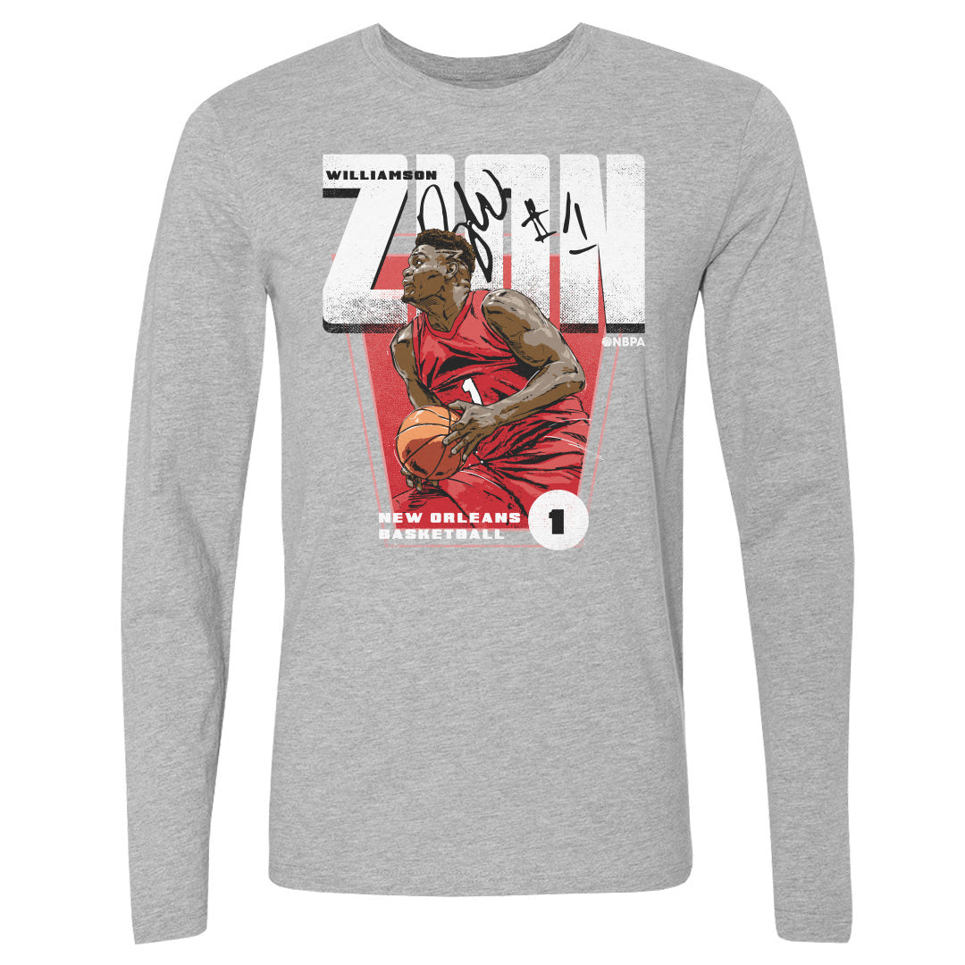 Zion Williamson Men&#39;s Long Sleeve T-Shirt | 500 LEVEL