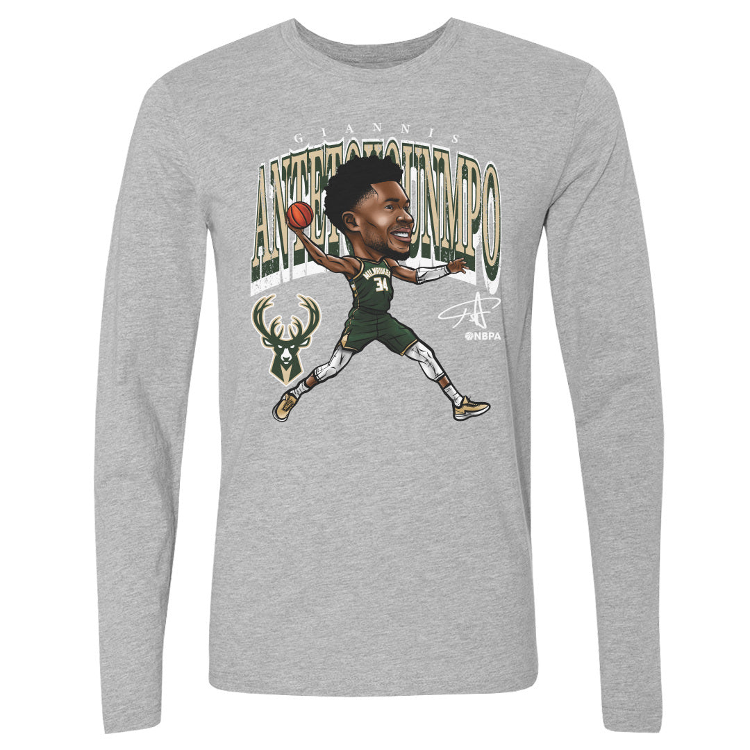 Giannis Antetokounmpo Men&#39;s Long Sleeve T-Shirt | 500 LEVEL