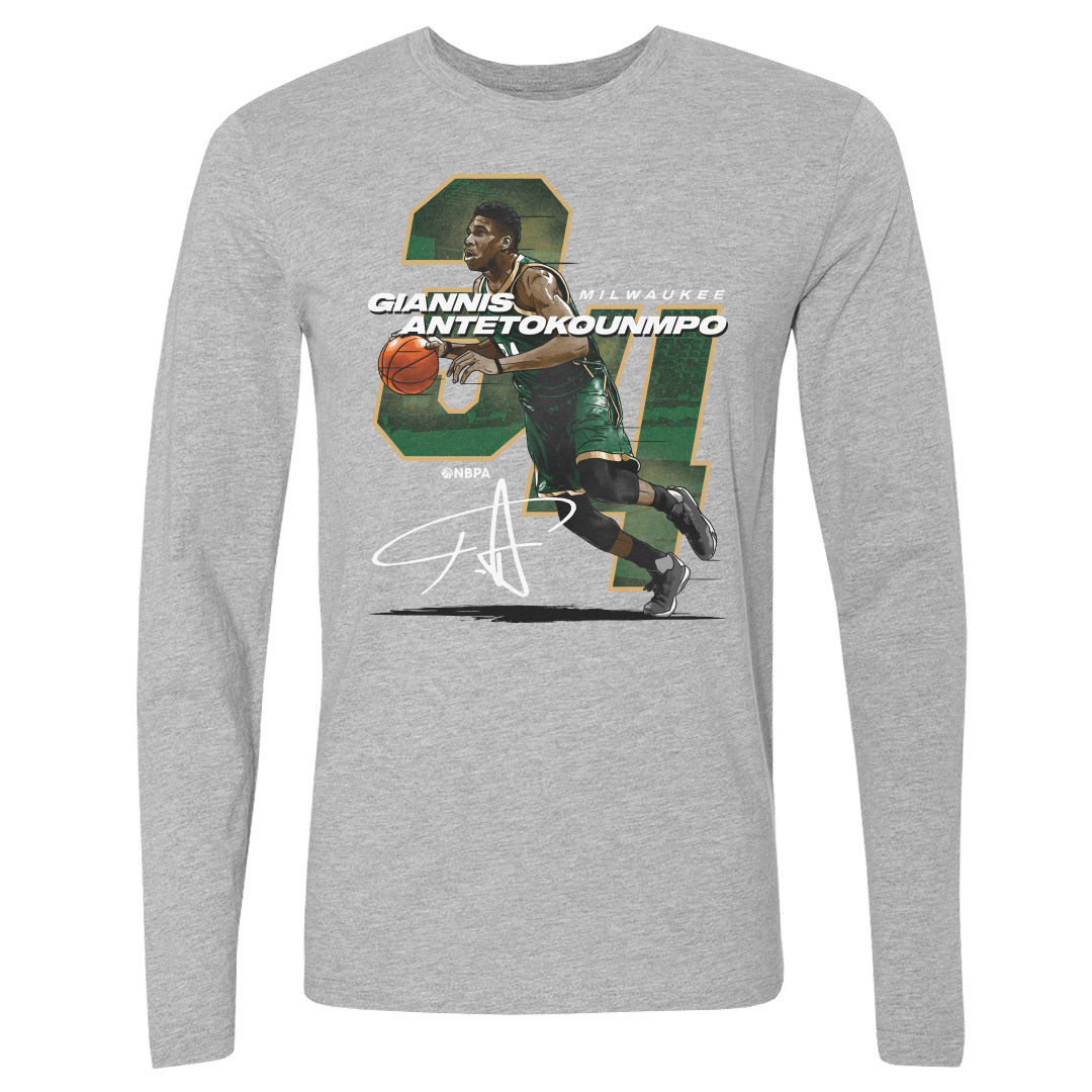 Giannis Antetokounmpo Men&#39;s Long Sleeve T-Shirt | 500 LEVEL