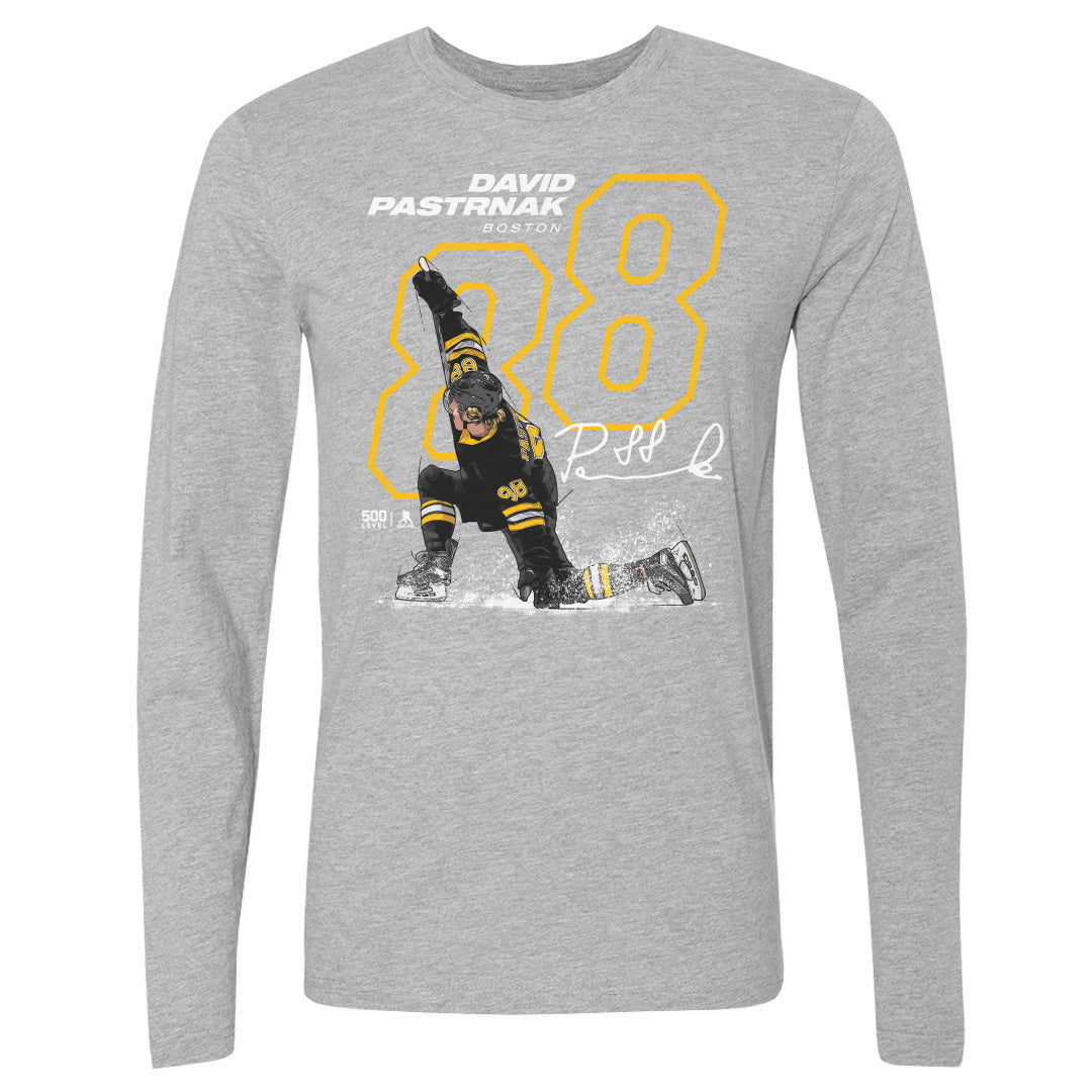 David Pastrnak Men&#39;s Long Sleeve T-Shirt | 500 LEVEL