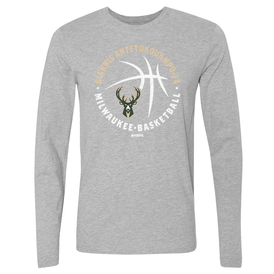 Giannis Antetokounmpo Men&#39;s Long Sleeve T-Shirt | 500 LEVEL