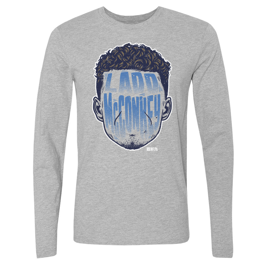 Ladd McConkey Men&#39;s Long Sleeve T-Shirt | 500 LEVEL