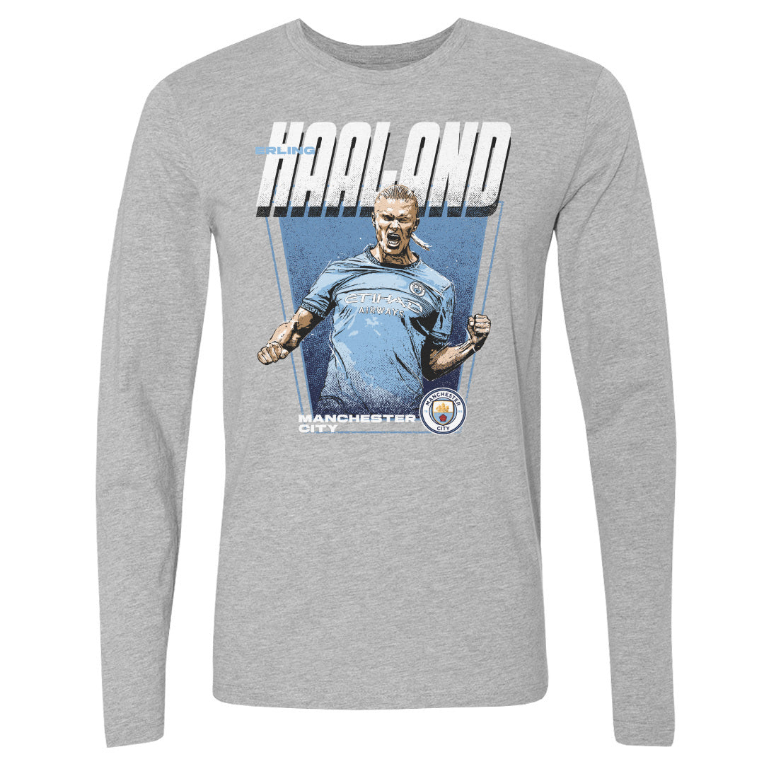 Erling Haaland Men&#39;s Long Sleeve T-Shirt | 500 LEVEL