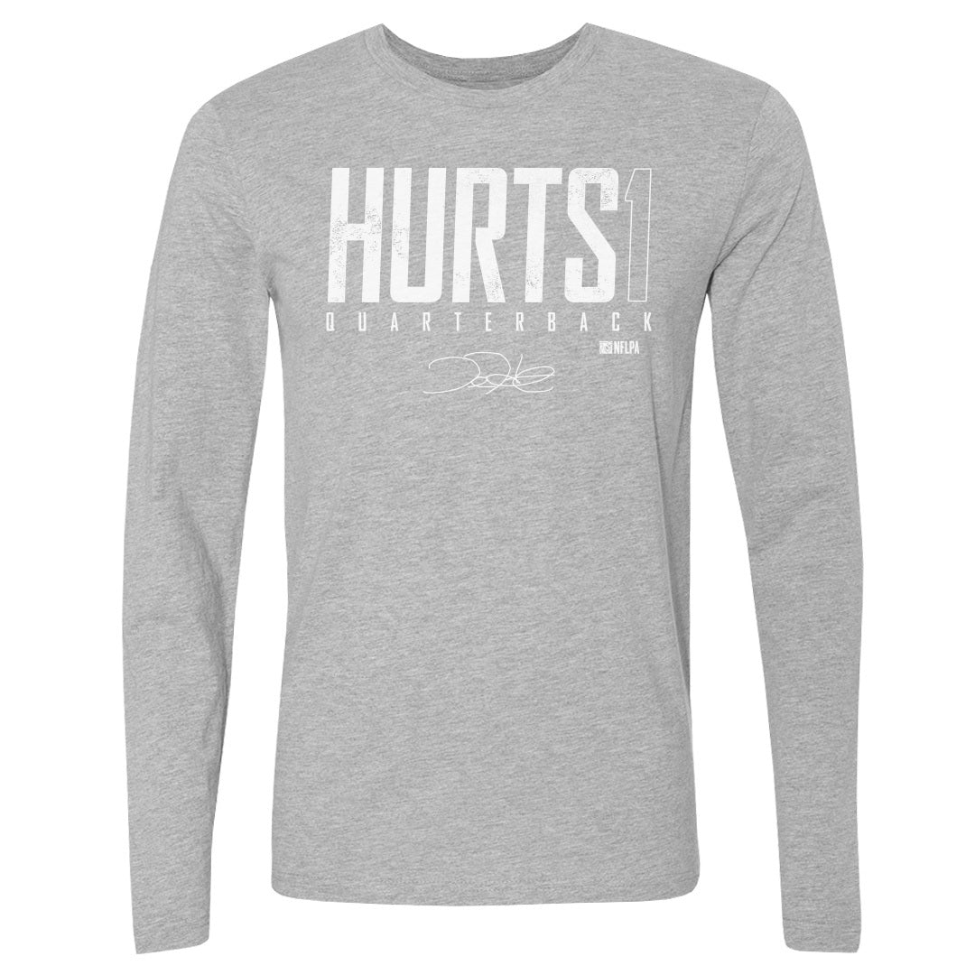 Jalen Hurts Men&#39;s Long Sleeve T-Shirt | 500 LEVEL