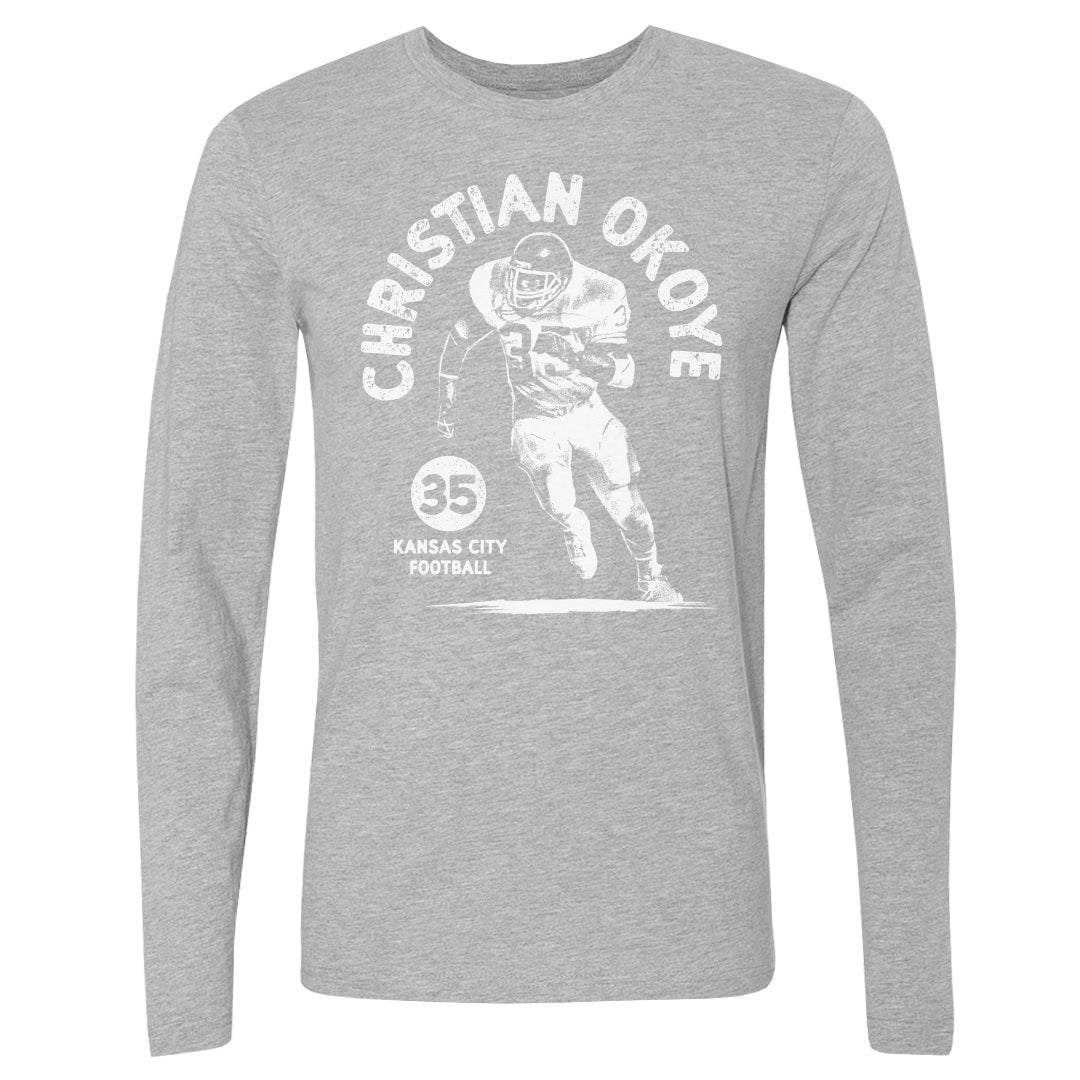 Christian Okoye Men&#39;s Long Sleeve T-Shirt | 500 LEVEL