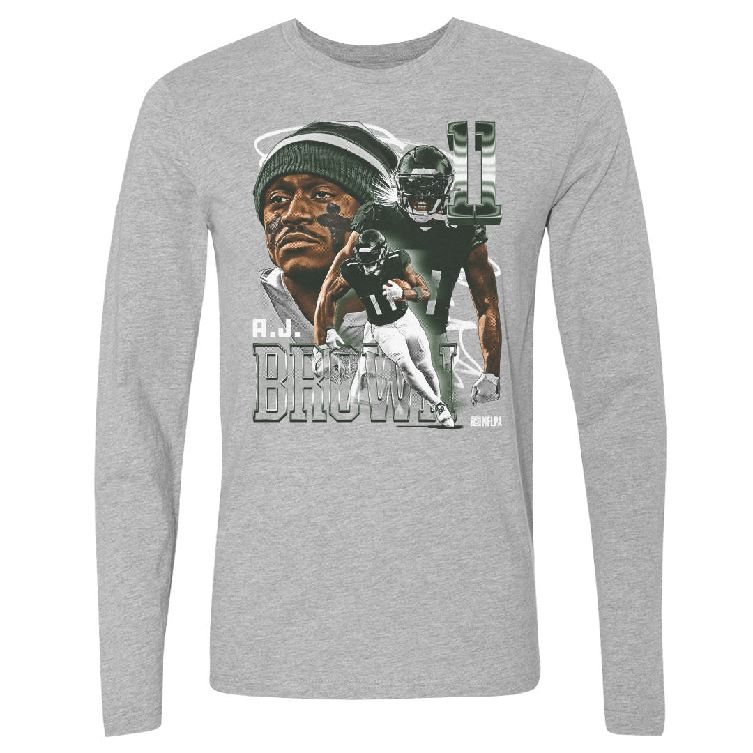 A.J. Brown Men&#39;s Long Sleeve T-Shirt | 500 LEVEL