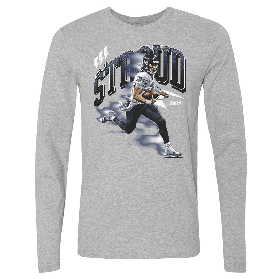 C.J. Stroud Men&#39;s Long Sleeve T-Shirt | 500 LEVEL