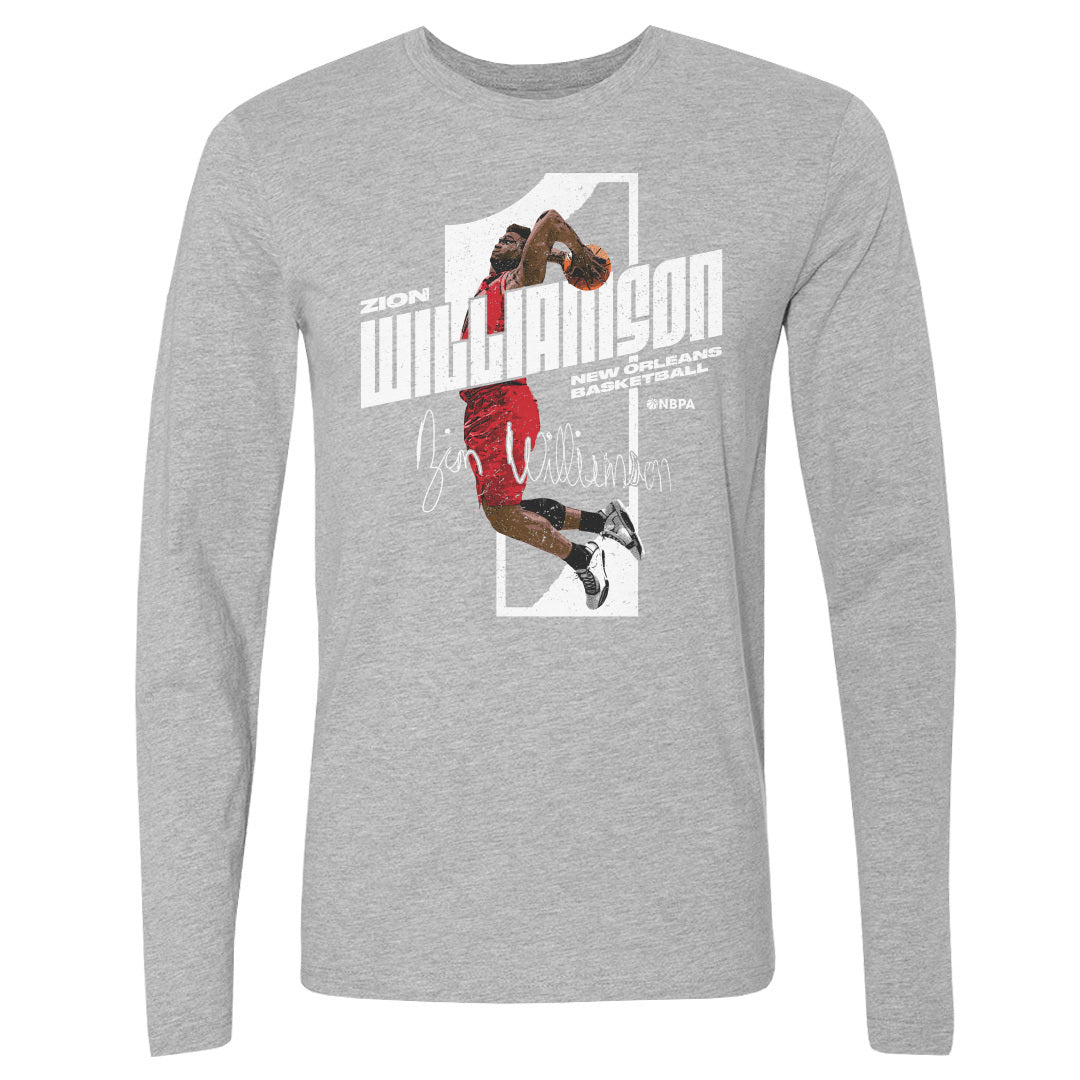 Zion Williamson Men&#39;s Long Sleeve T-Shirt | 500 LEVEL