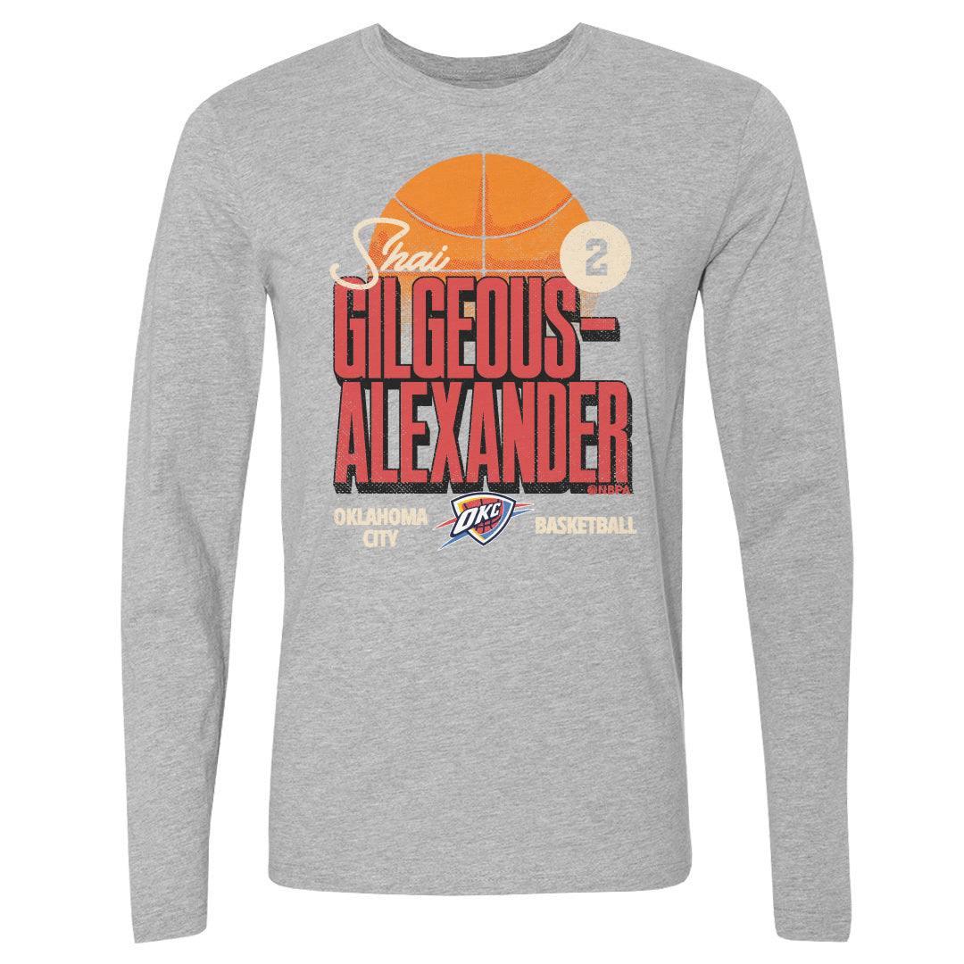 Shai Gilgeous-Alexander Men&#39;s Long Sleeve T-Shirt | 500 LEVEL