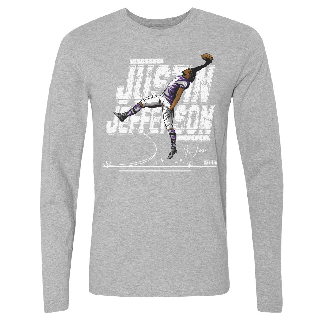 Justin Jefferson Men&#39;s Long Sleeve T-Shirt | 500 LEVEL