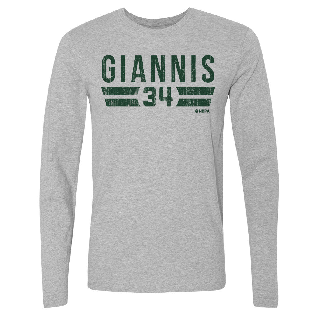 Giannis Antetokounmpo Men&#39;s Long Sleeve T-Shirt | 500 LEVEL