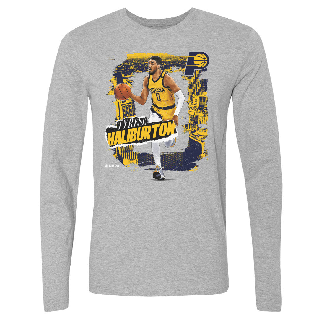 Tyrese Haliburton Men&#39;s Long Sleeve T-Shirt | 500 LEVEL