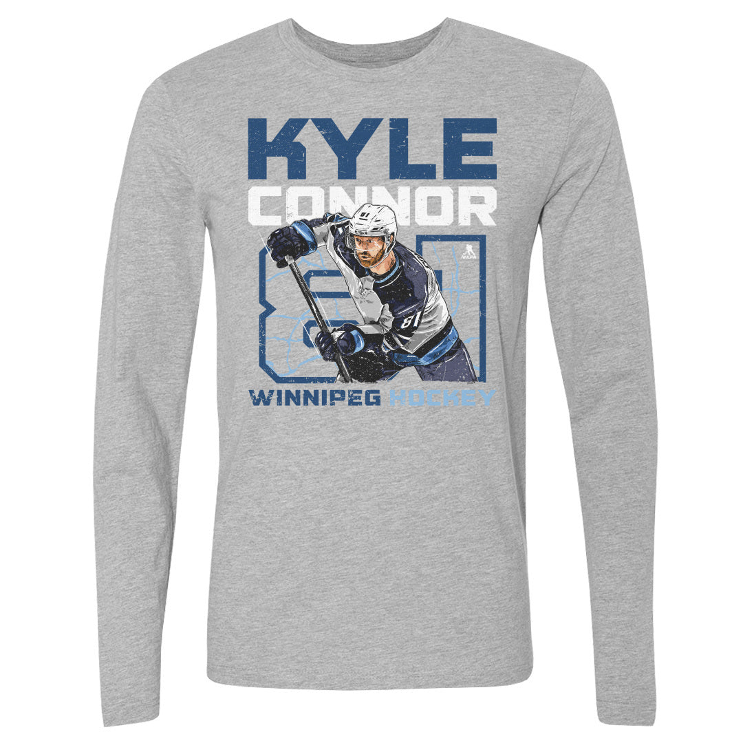 Kyle Connor Men&#39;s Long Sleeve T-Shirt | 500 LEVEL