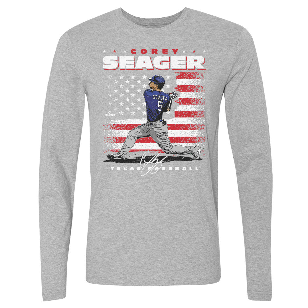 Corey Seager Men&#39;s Long Sleeve T-Shirt | 500 LEVEL