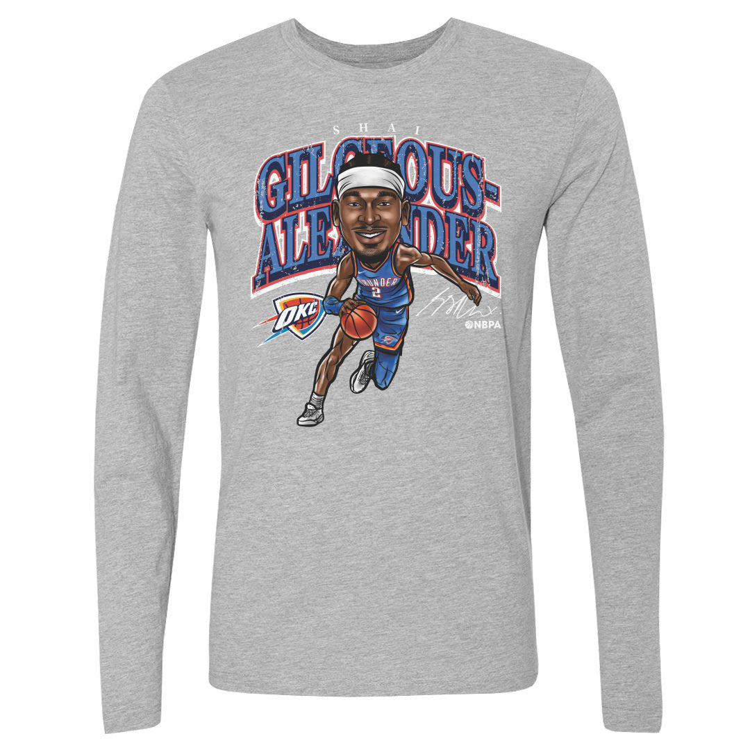 Shai Gilgeous-Alexander Men&#39;s Long Sleeve T-Shirt | 500 LEVEL