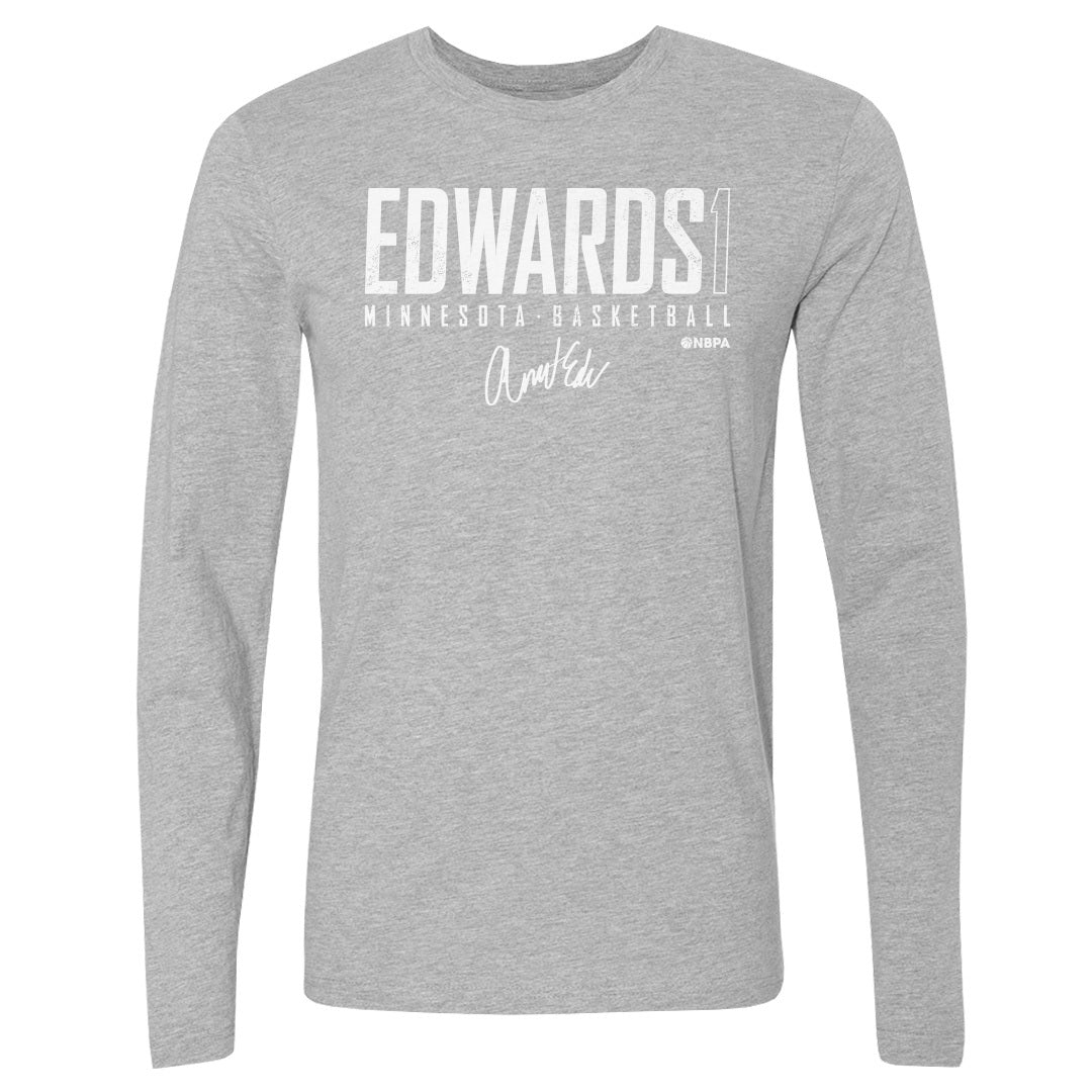 Anthony Edwards Men&#39;s Long Sleeve T-Shirt | 500 LEVEL