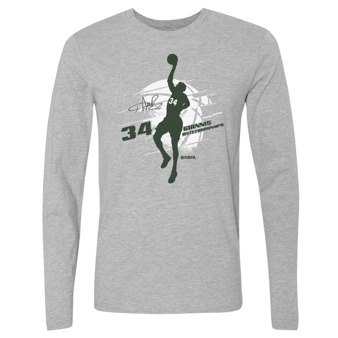 Giannis Antetokounmpo Men&#39;s Long Sleeve T-Shirt | 500 LEVEL