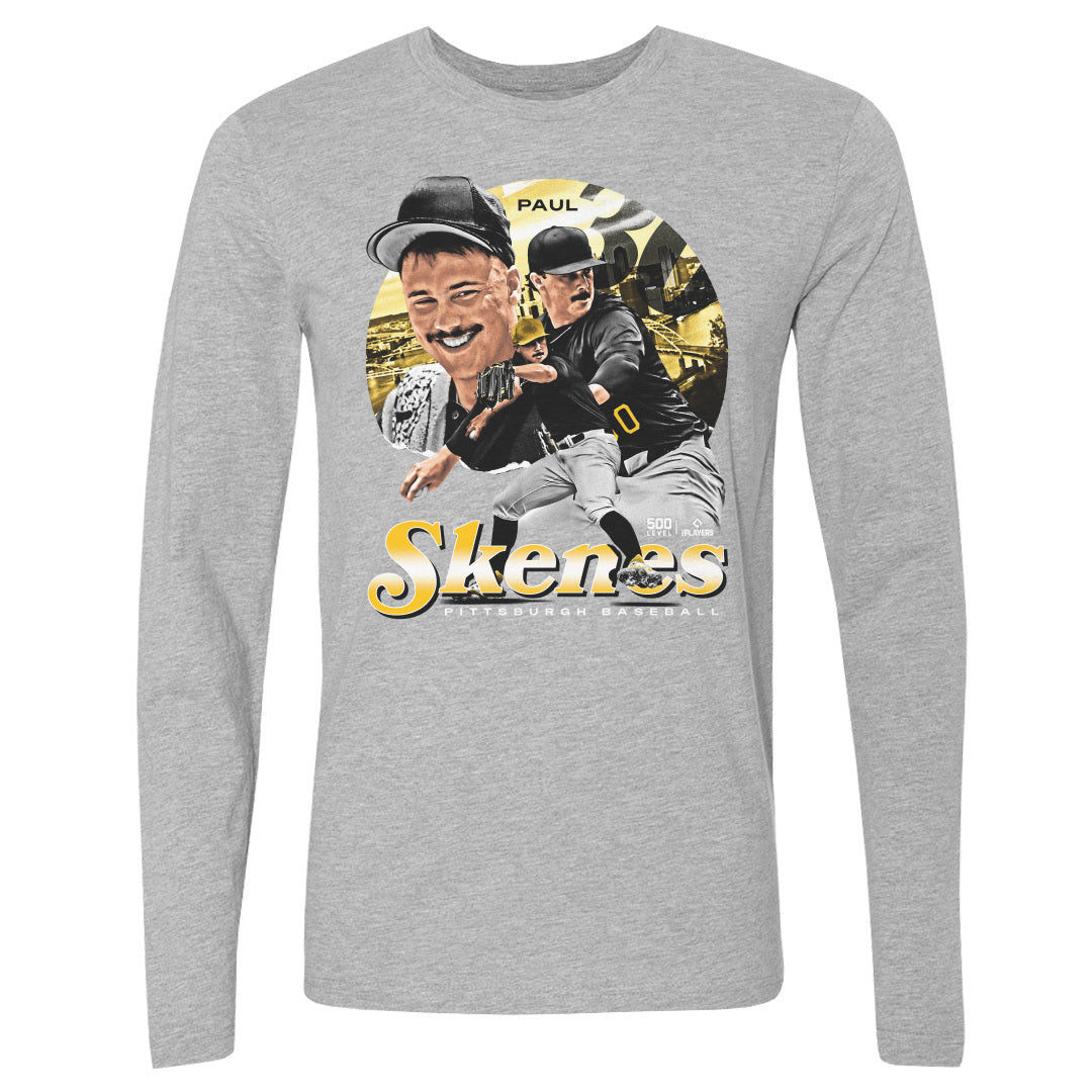 Paul Skenes Men&#39;s Long Sleeve T-Shirt | 500 LEVEL