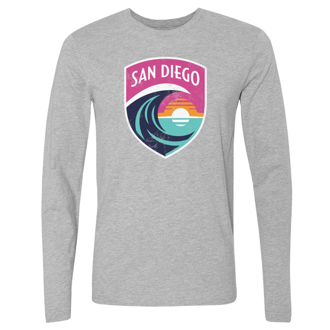 San Diego Wave FC Men&#39;s Long Sleeve T-Shirt | 500 LEVEL