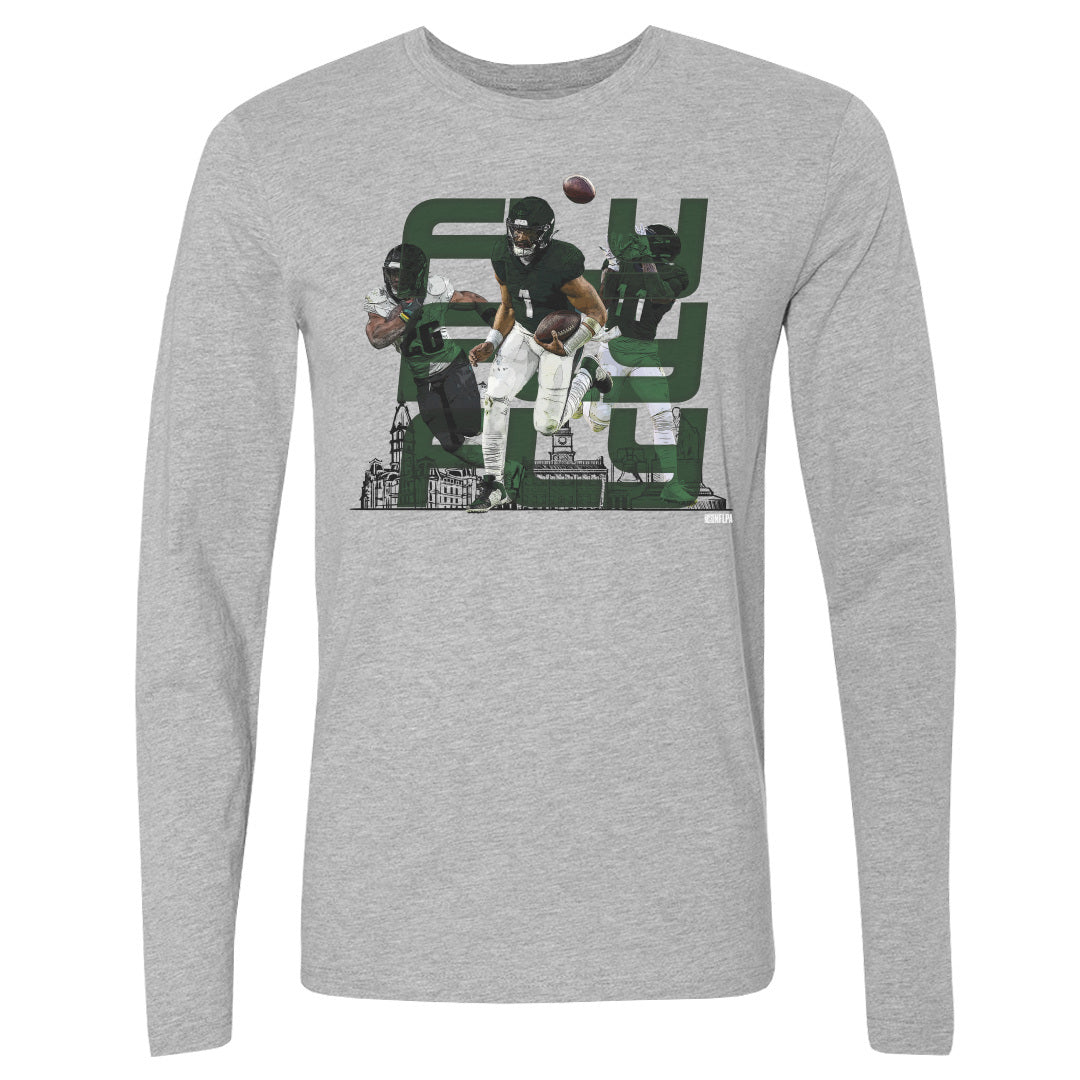 Jalen Hurts Men&#39;s Long Sleeve T-Shirt | 500 LEVEL