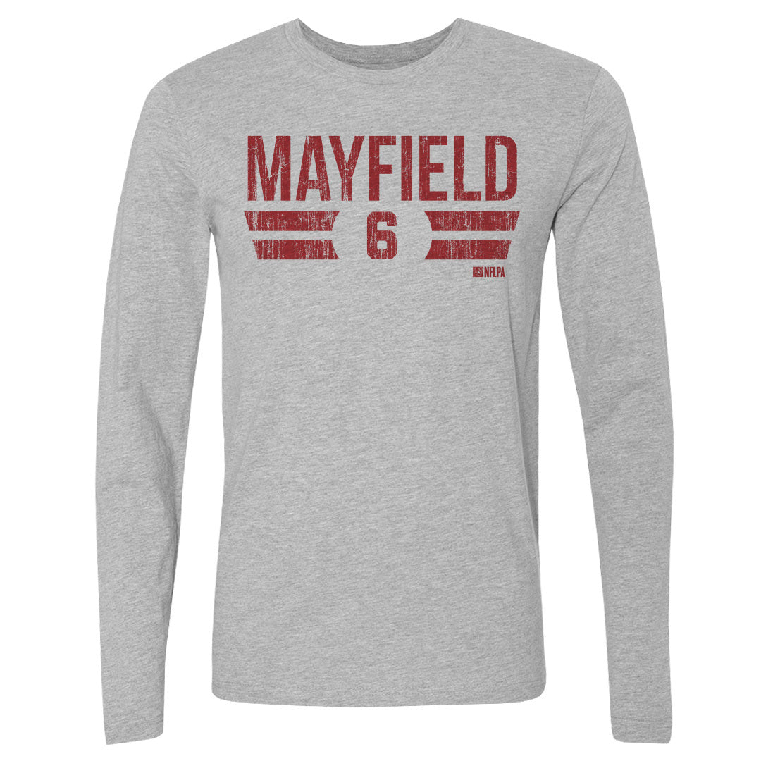 Baker Mayfield Men&#39;s Long Sleeve T-Shirt | 500 LEVEL