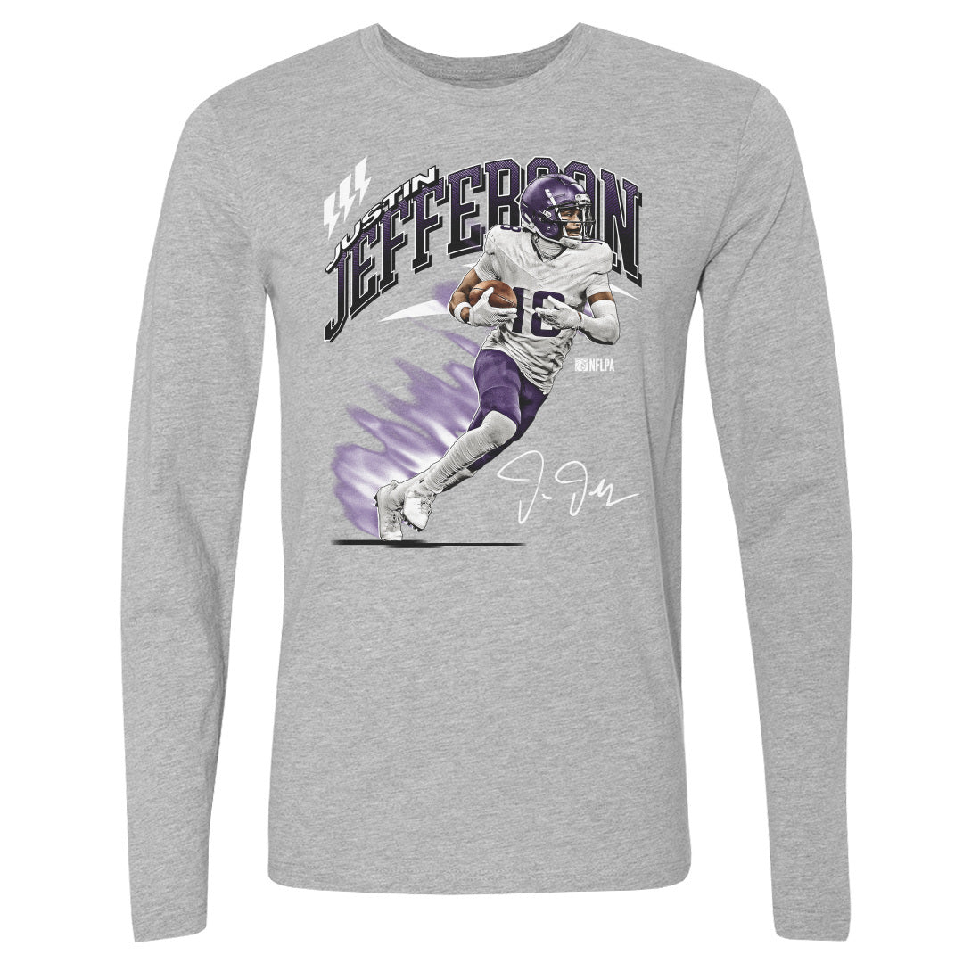 Justin Jefferson Men&#39;s Long Sleeve T-Shirt | 500 LEVEL