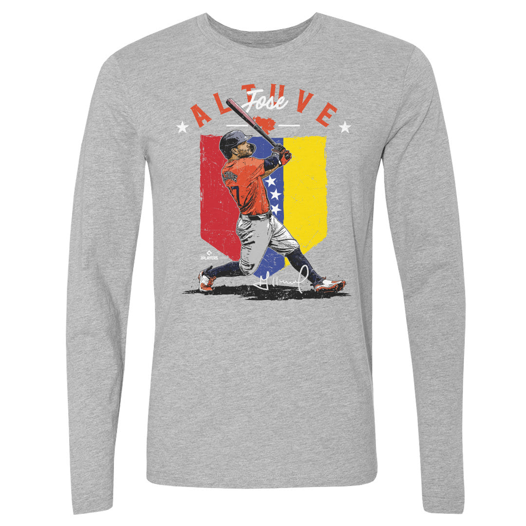 Jose Altuve Men&#39;s Long Sleeve T-Shirt | 500 LEVEL